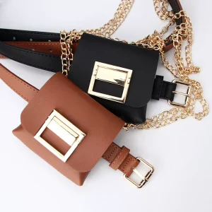 Women’s Multifunctional Detachable Leather Waterproof Waist Bag