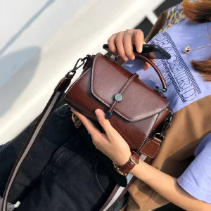 Women’s New Brand Designer Soft Genuine Leather Flap Handbags Two Straps White Casual Wallet Messenger Bags Spring Summer Autumn