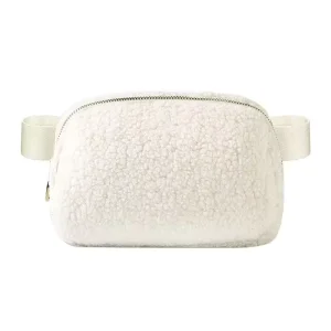 Women’s Nylon Zipper Crossbody Fanny Pack with Waterproof Belt Bag for Daily Use
