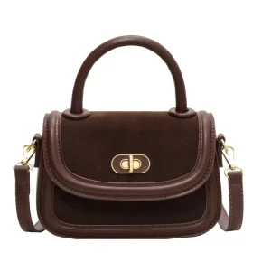 Women’s PU Messenger Crossbody Bag With Ruched Design And Buckle Closure For Daily & Travel Use All Seasons