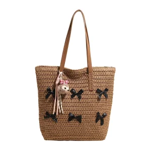 Women’s Polyester Tote Bags Large Capacity Waterproof Soft & Durable for Beach Wedding & Daily Use