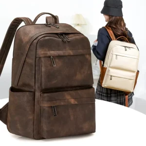 Women’s Retro Trend Nylon Backpack, School Bag, Rucksack for Teen Girls, Fashion Casual Backpack