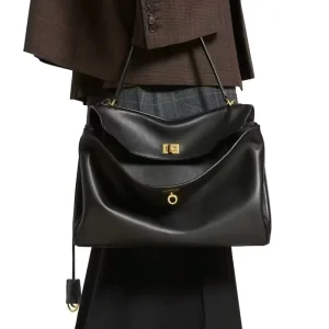 Women’s Rodeo Tote Bag Genuine Leather Single Strap Shoulder Bag Shopping Large Capacity Purse Japan Style Inspired Work Travel
