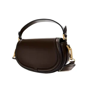 Women’s Saddle Shape Durable Foldable Waterproof Lightweight Leather Shoulder Tote Bag Crossbody Purse Removable