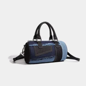 Women’s Shoulder Bags Fashion Quilted Crossbody Bag Jean Denim Bag Handbag
