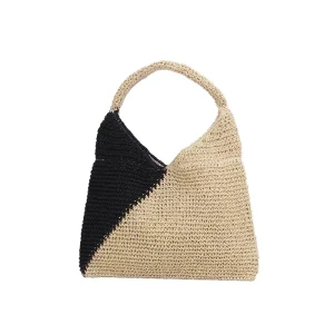 Women’s Shoulder Straw Bags Summer Beach Designer Straw Bag Fashion Style Handmade Handbags