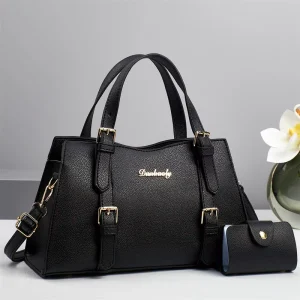 Women’s Single Shoulder Crossbody Bags Set Zipper Closure Polyester Lining Handbags