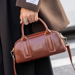 Women’s Single Strap Crossbody Bag Soft Cowhide Leather Handbag for Autumn Season