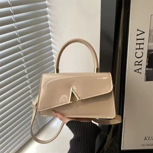 Women’s Solid Crossbody Bag Large Capacity Double Zipper Purse Mobile Phone Bag
