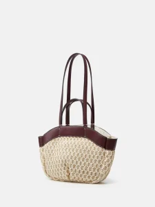 Women’s Straw Large Capacity Casual Shoulder Bag New Fashion Size Casual Hand Beach Tote for Vacation Retro Bohemian Hand Bag