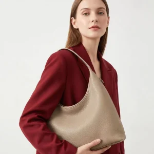 Women’s Stylish Spacious Storage Zipper Single Strap Shoulder Bag Portable Purse Everyday Carry Office Work Shopping Summer
