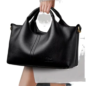 Women’s Tote Bag Large Capacity Crossbody Single Shoulder Bag Zip Closure Chain Decorated Ladies Bag