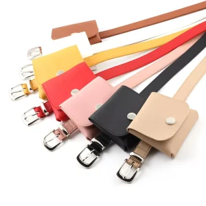 Women’s Trendsetter Belt Bulge Waist Bag Belt Soft Dress Shirt Decoration Belt Bag Creative Design