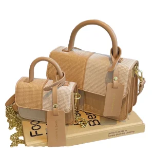 Women’s Trendy Vegan Leather Crossbody Handbag Colorblocked Small Square Bag Plaid Patchwork Checked Tote Grid