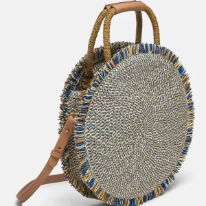 Women’s Vintage Shoulder Bag Fashion Leather Fringe Straw Woven Beach Handbag for Summer Winter Autumn Seasons