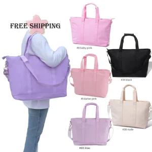 Women’s Weekender Shoulder Bag Large Capacity Waterproof Nylon Tote Bag Ladies Hand Bags