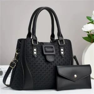 Work Good Quality Black Unique Luxury Minimalist Formal Classic Purse and Hand Bags for Women