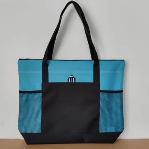 Woven 600D Oxford Cloth Tote Bag Multi Pocket Large Capacity Casual Style Handbag Shoulder Shopping Bag
