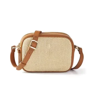 Woven Crossbody Bag Fashion PU Waist Bags Large Capacity Fanny Packs Custom