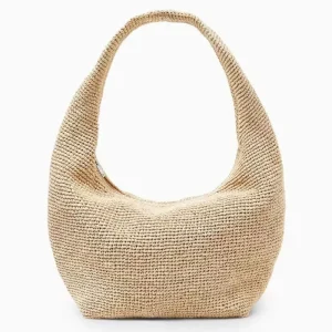 Woven Custom logo Beach Handmade Handbag Woven Straw Bag Dry Pocket Summer Trend Beach Bag Stylish New Handbags