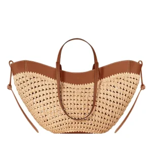Woven Handbag Trendy Casual Minimalist Large Capacity Beach Bag Straw Woven Shoulder Bag