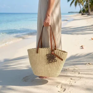 Woven Open Two Straps Large Capacity Women’s Summer Tote Straw Bag Cross border New Fashion Retro Casual Holiday Beach Shopping