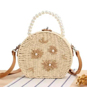 Woven Small Round Bag Designer Bags Bolsas Para Mujer