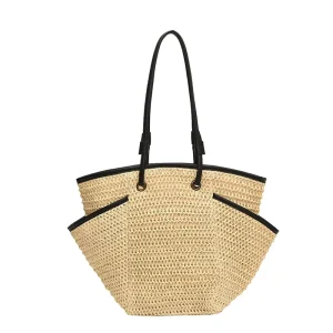 Woven Straw Bag Summer Beach Tote Handmade Bohemian Shoulder Bag Vacation Handbag Custom Handbags Oem Custom Bags Design