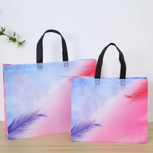 YIMO YM50 Reusable Eco Friendly Biodegradable Moisture Proof PP Non Woven Laminated Zipper Bag Gravure Printing Custom Size