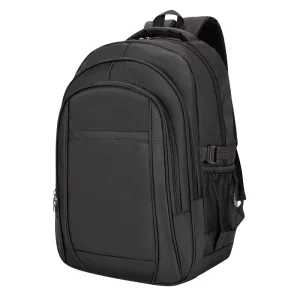 YY New 18 Inch Travel Large Capacity Daily Use Black School Bags Laptop Backpack for Boys
