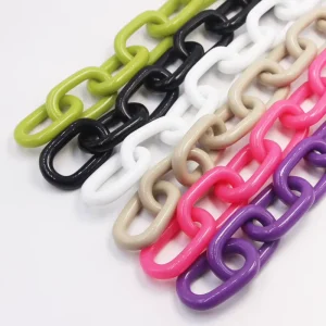 Youmeiya Chunky Chain for Bags Acrylic Plastic Handbag Chain Resin Shoulder Strap Link Acrylic Bag Chain for Bag