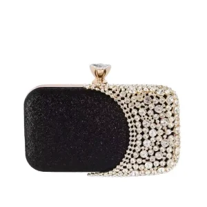 ZP5826 European American Ladies’ Diamond Encrusted Evening Clutch Handbags Banquet Crossbody Shoulder Bags for Evening Gown