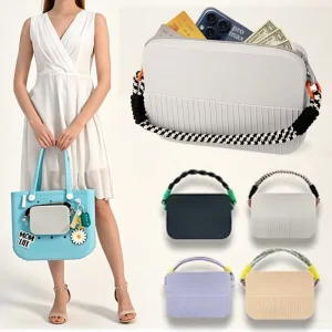 Zipped Silicone Phone Pouch Women’s Fashion Trendy Hand Bag Mini Travel Ladies Hand Purse