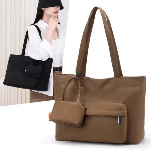 Zipper Pocket Fashion Customized Handbag Large Capacity Designer Tote Bag Waterproof Ladies Shoulder Bag for Activities