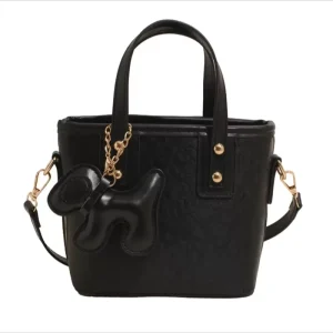 ladies’ new handbags with dog charms crossbody bags large capacity bucket bags. Factory direct sales