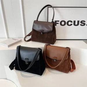 Women’s Style Minimalist Crossbody Bag Large Capacity Casual Shoulder Purse Zip Closure New Fashion Trendy Design